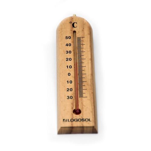 Innenthermometer aus Holz, Logosol